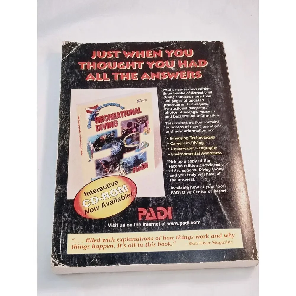PADI Open Water Diver‎ Manual (1994 S.C. Book) Fun and Adventure of Scuba Diving
